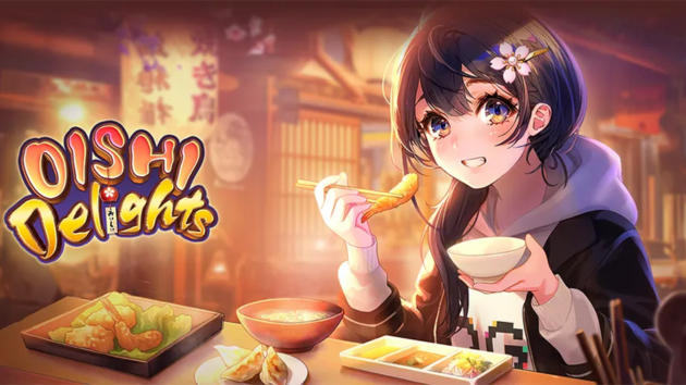 Oishi Delights by PG Soft slot game with food-themed symbols like sushi, sashimi, and tempura, featuring cascading reels and wild symbols for exciting rewards.