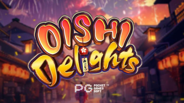 Oishi Delights by PG Soft slot game featuring delicious Japanese food-themed symbols such as sushi, tempura, and sashimi, with exciting bonus features and free spins.