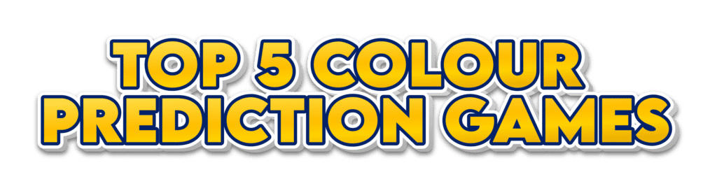 A collection of five popular colour prediction games to earn money in 2025.