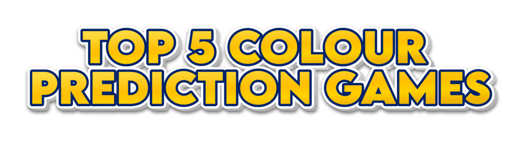 A collection of five popular colour prediction games to earn money in 2025.

